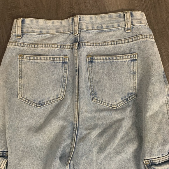 Vintage High Waist Baggy Cargo Denim Jeans size 26/27 - Picture 9 of 9